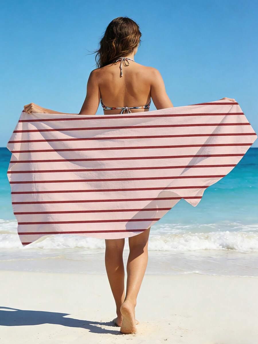 RĘCZNIK PLAŻOWY WZÓR PASKI
