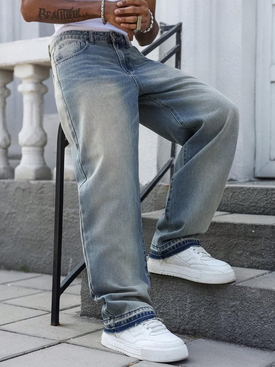 NIEBIESKIE SPODNIE JEANS