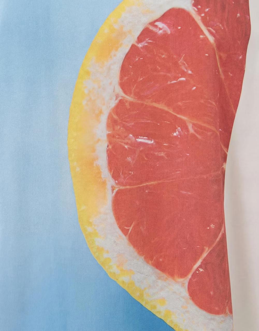 biały t-shirt print