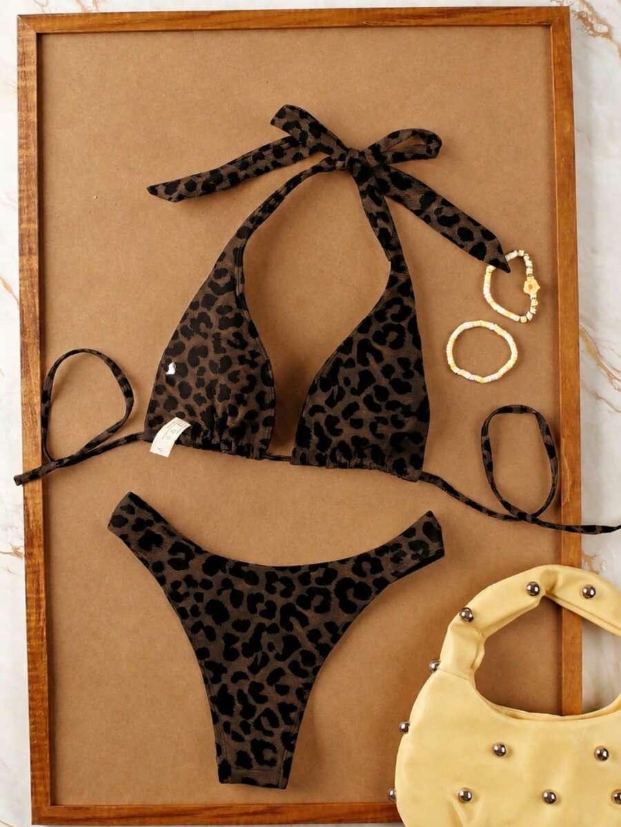 DWUCZĘŚCIOWY STRÓJ KĄPIELOWY ANIMAL PRINT