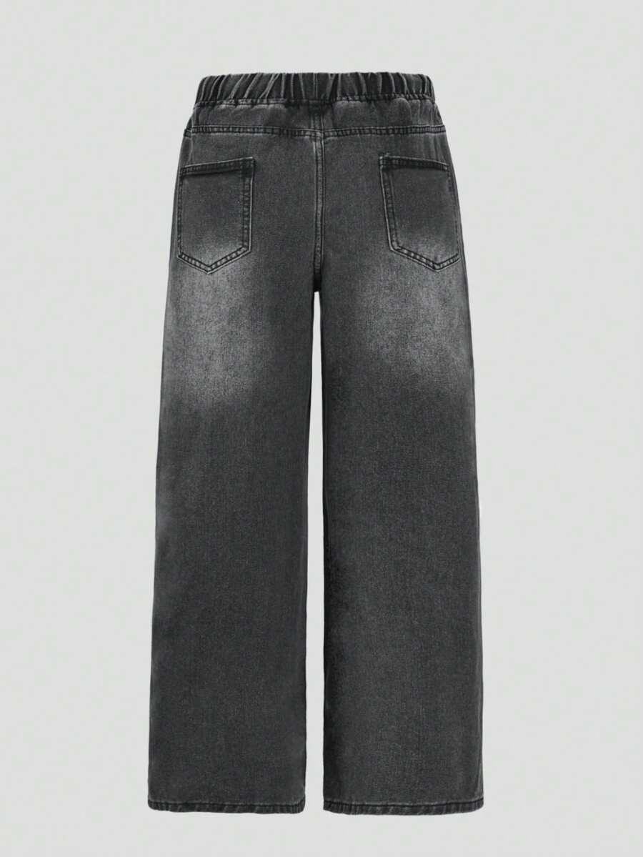 czarne spodnie jeans 
