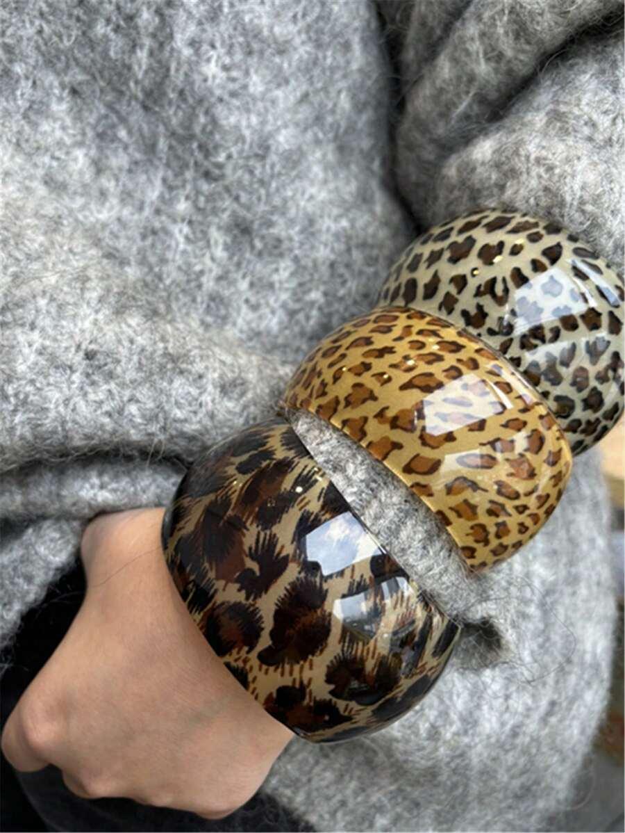 kolorowe bransoletki animal print