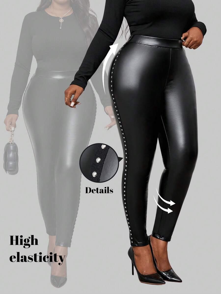 LEGGINSY DAMSKIE CZARNE