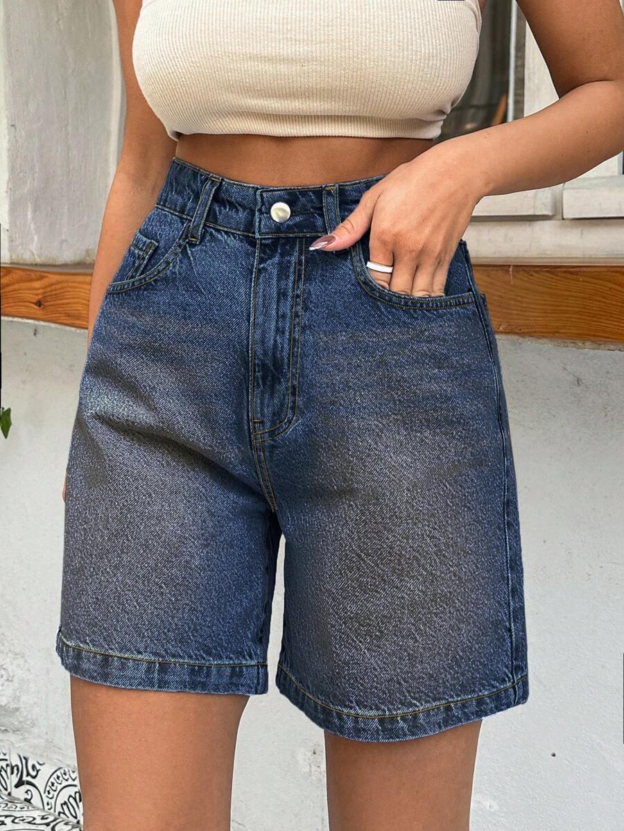 NIEBIESKIE SPODENKI JEANS