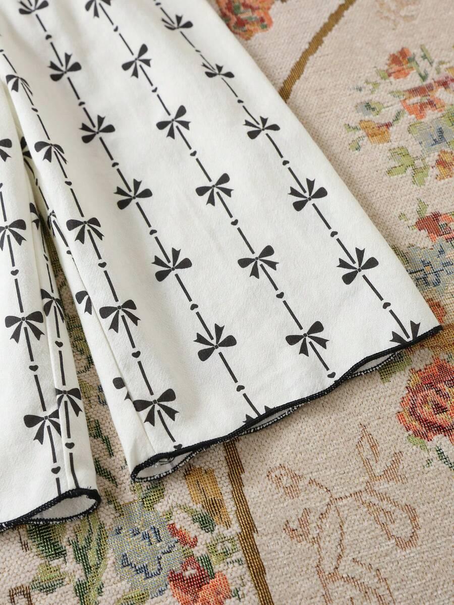 KOMPLET TOP SPODNIE PRINT