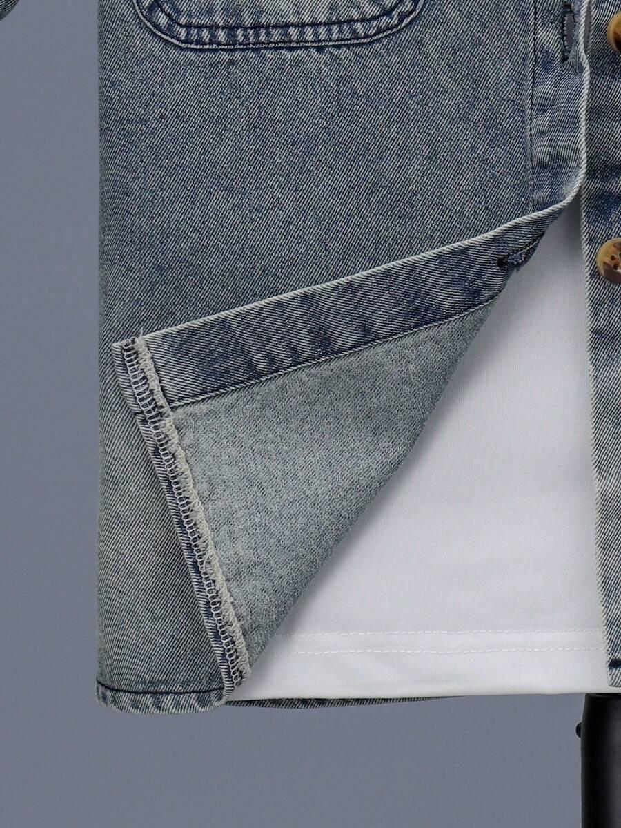 niebieska koszula jeans