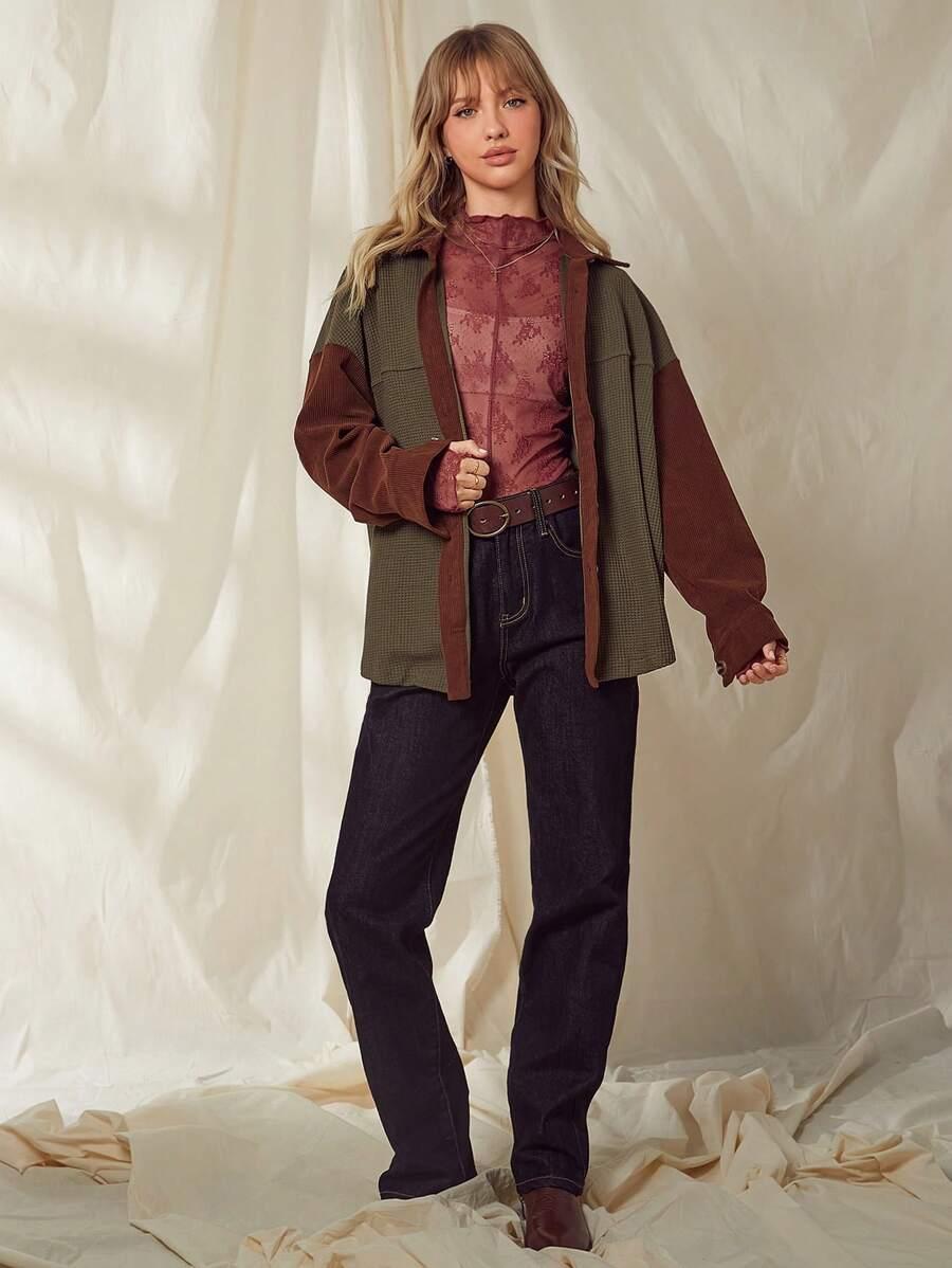 BLUZA ROZPINANA Z KOŁNIERZEM