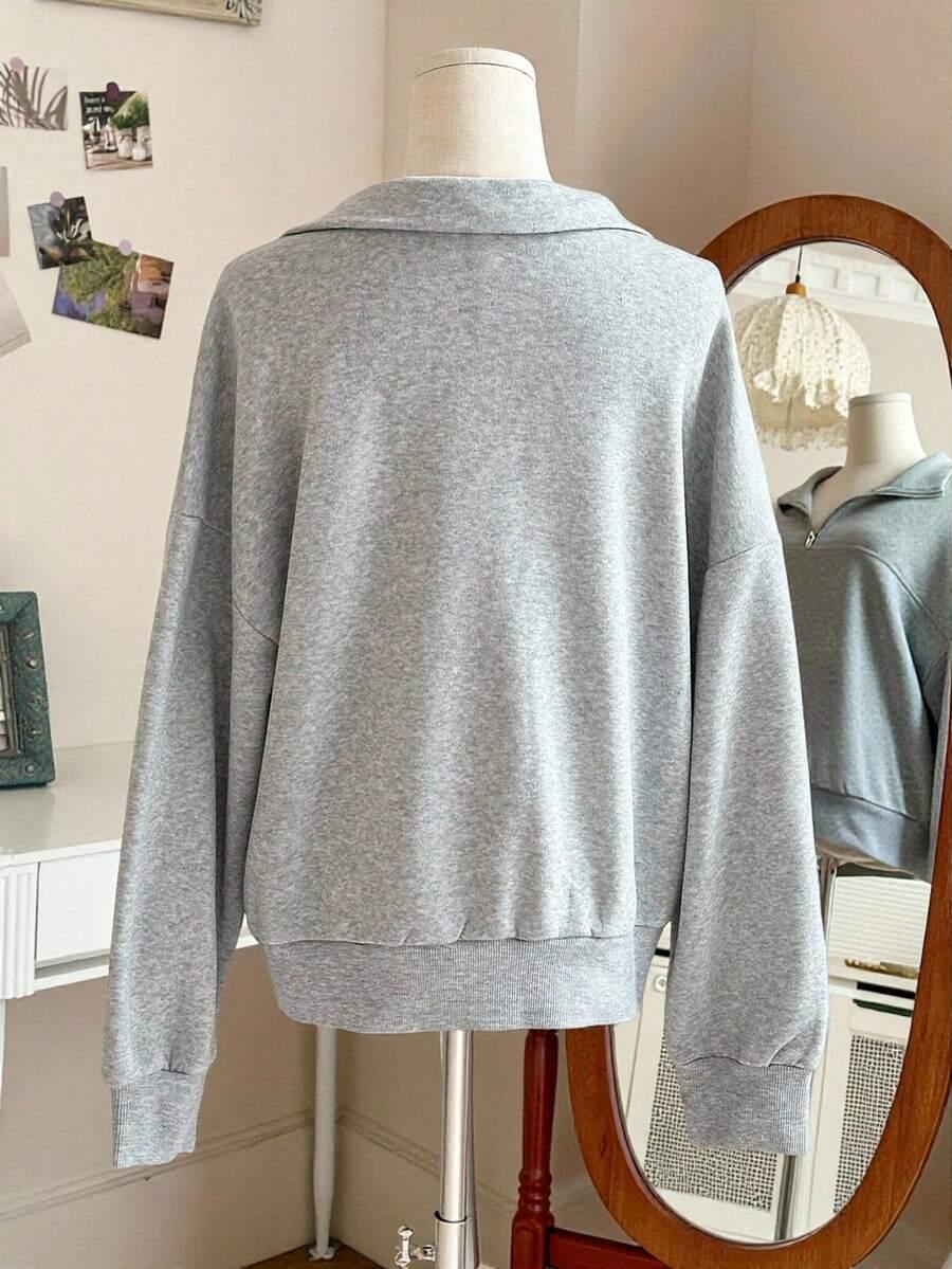 szara bluza casual