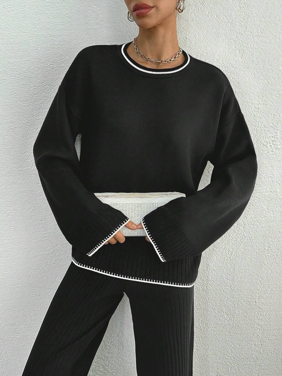spodnie sweter komplet