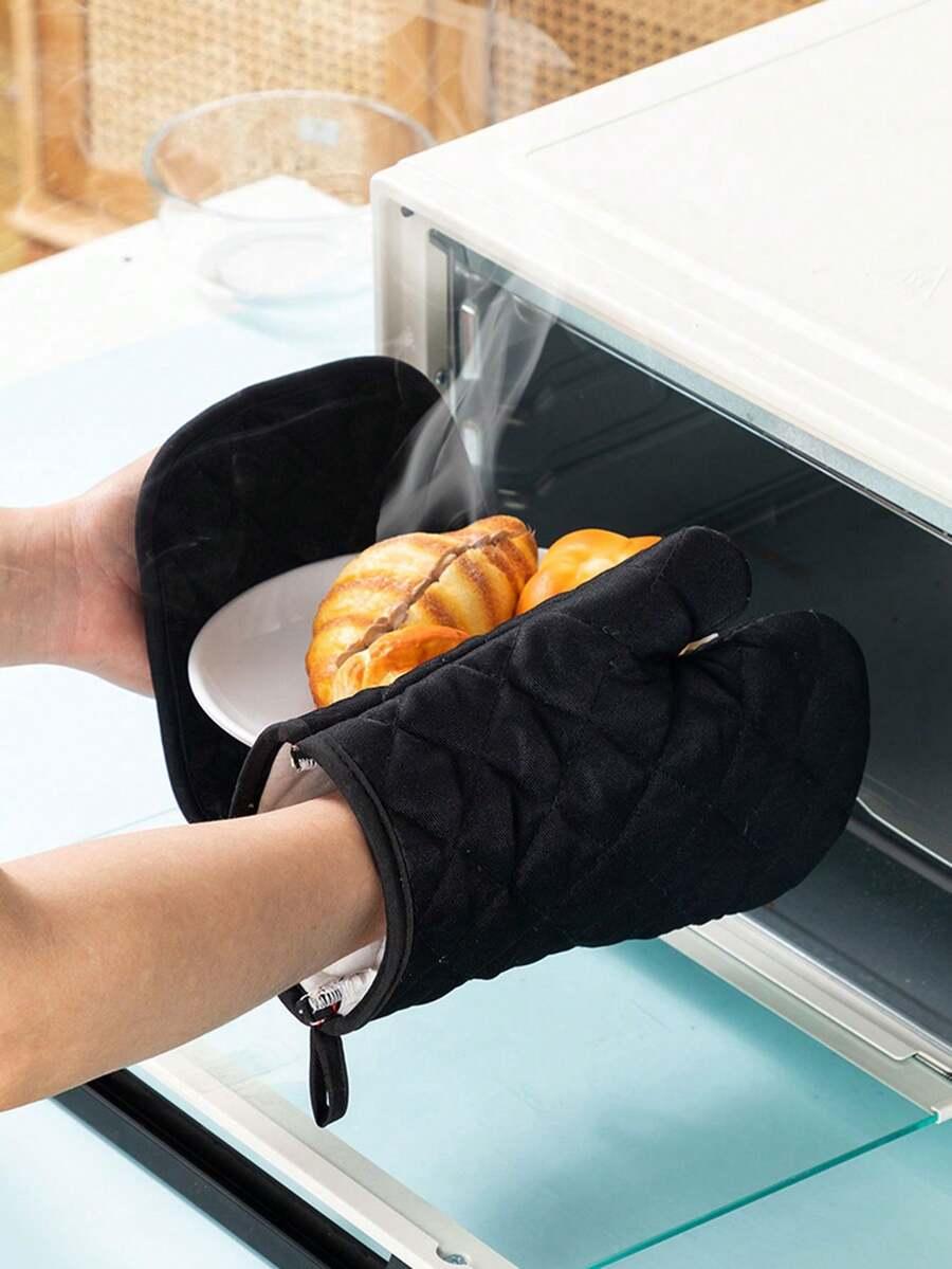 CZARNE RĘKAWICE KUCHENNE