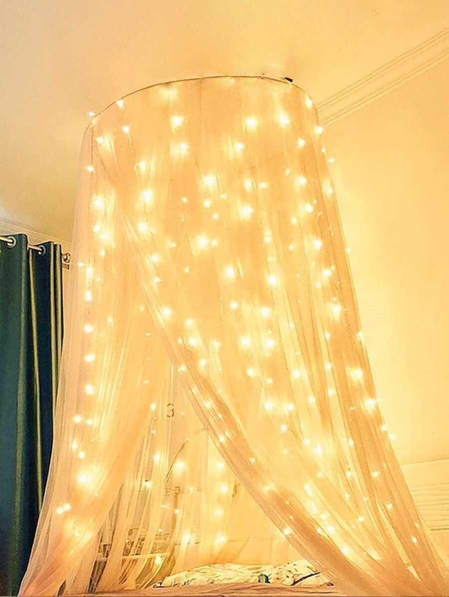 KURTYNA ŚWIETLNA 300 LED BIAŁY CIEPŁY 