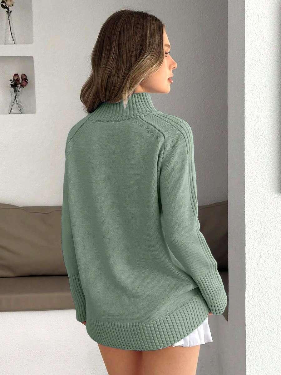 zielony sweter casual 
