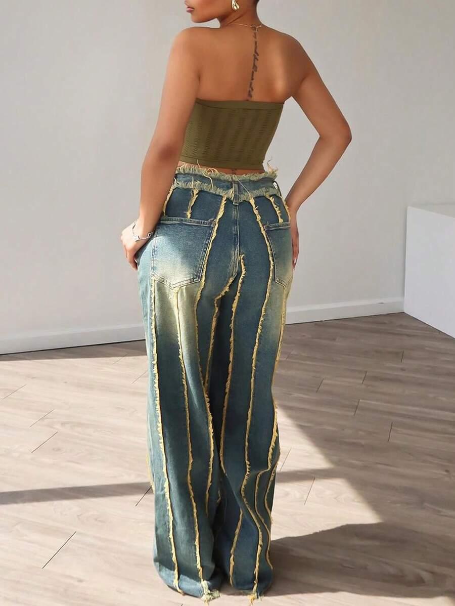 NIEBIESKIE SPODNIE JEANS 