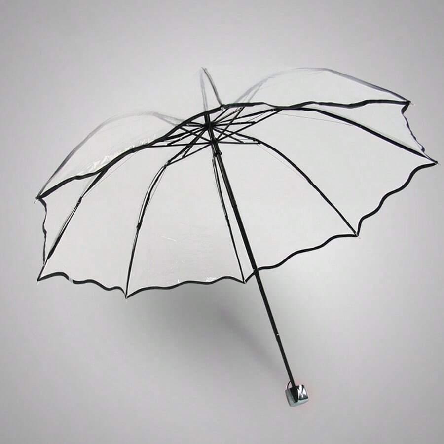 bezbarwny składany parasol