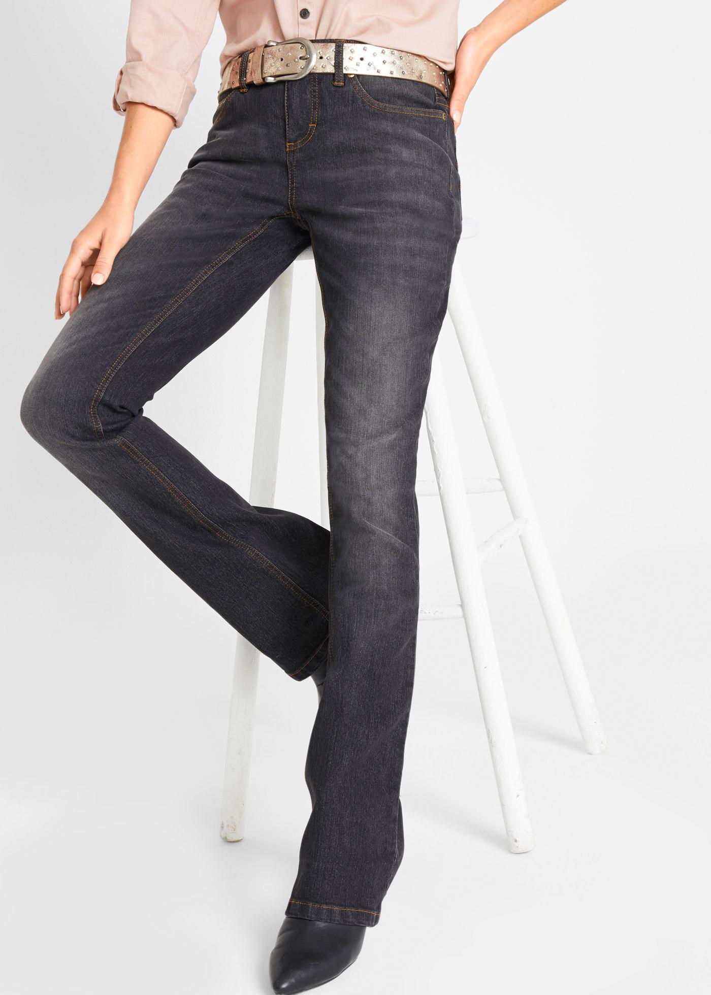 SZARE SPODNIE JEANS BOOTCUT