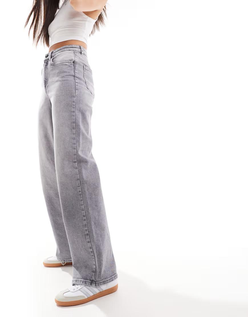 SZARE SPODNIE JEANS