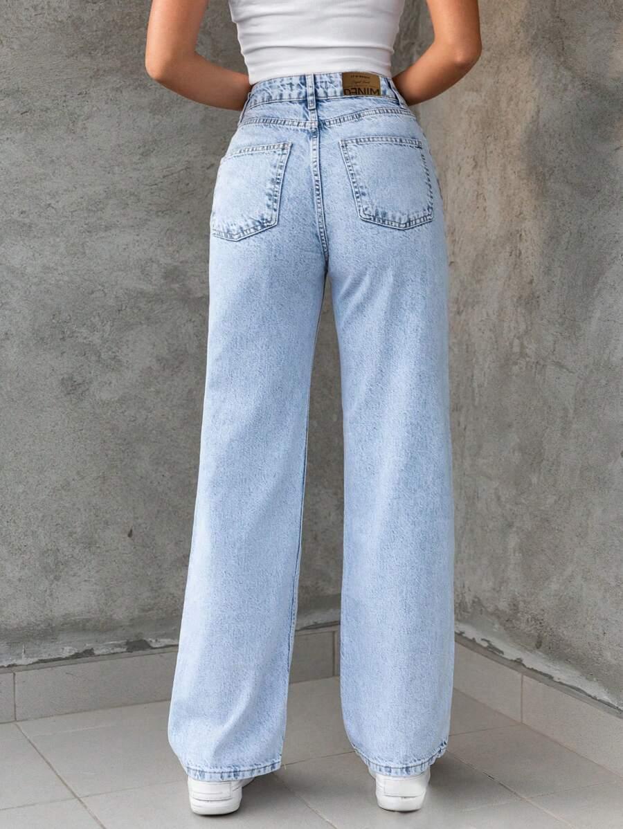 NIEBIESKIE SPODNIE JEANS