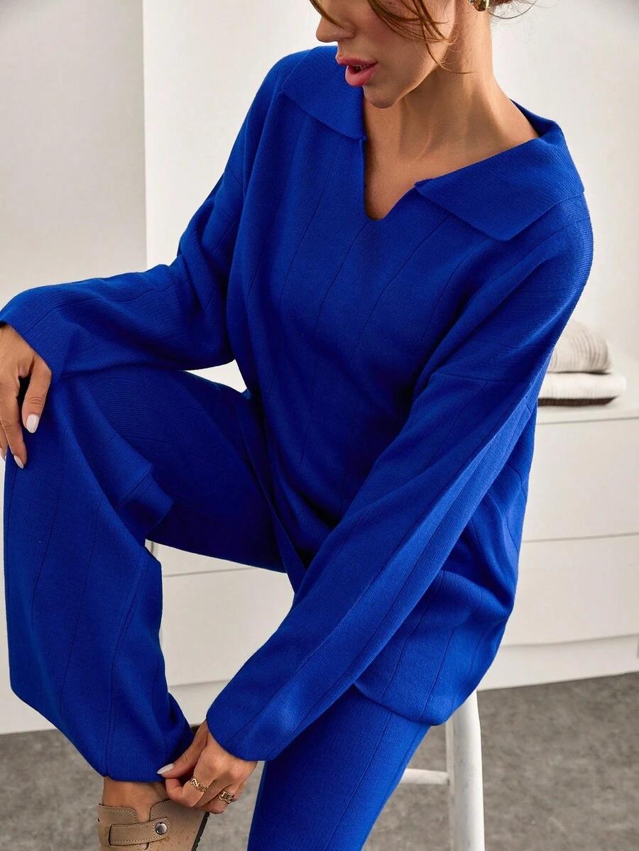 SWETER SPODNIE KOMPLET