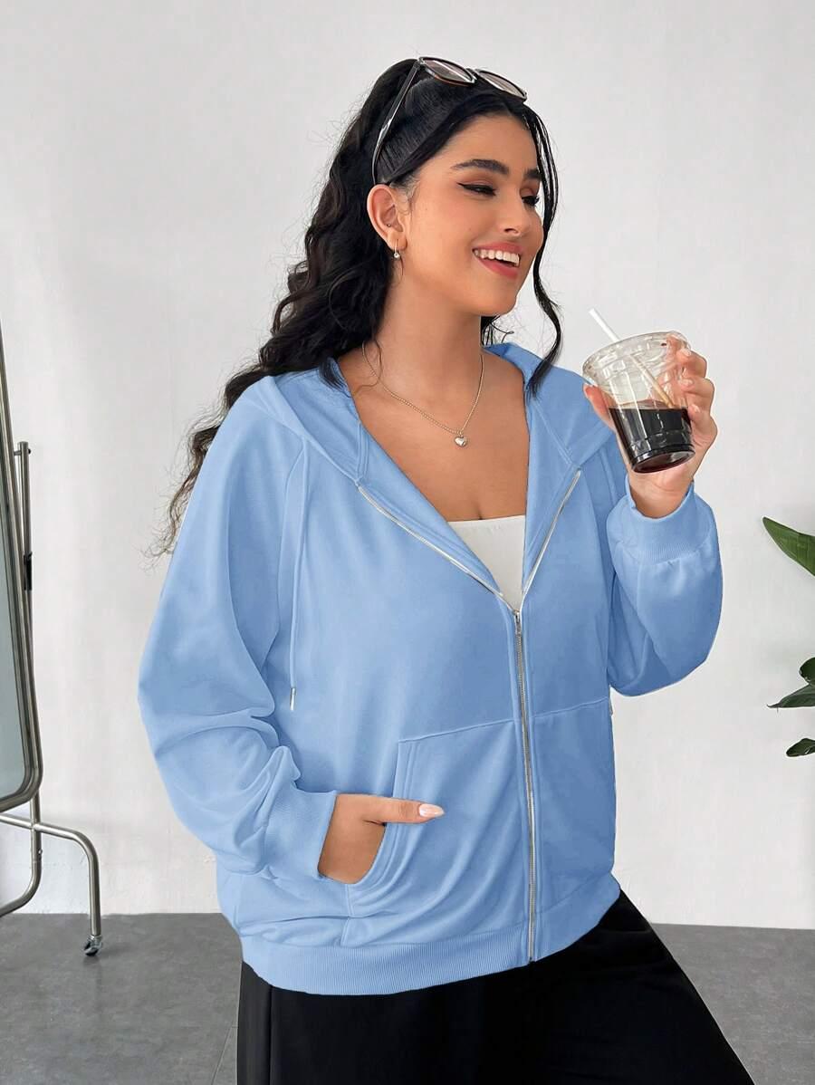 NIEBIESKA ROZPINANA BLUZA