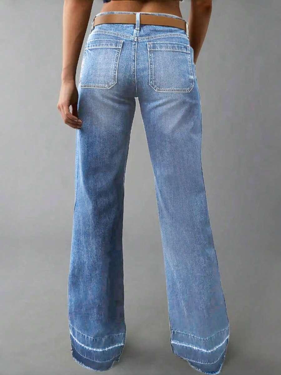 NIEBIESKIE SPODNIE JEANS