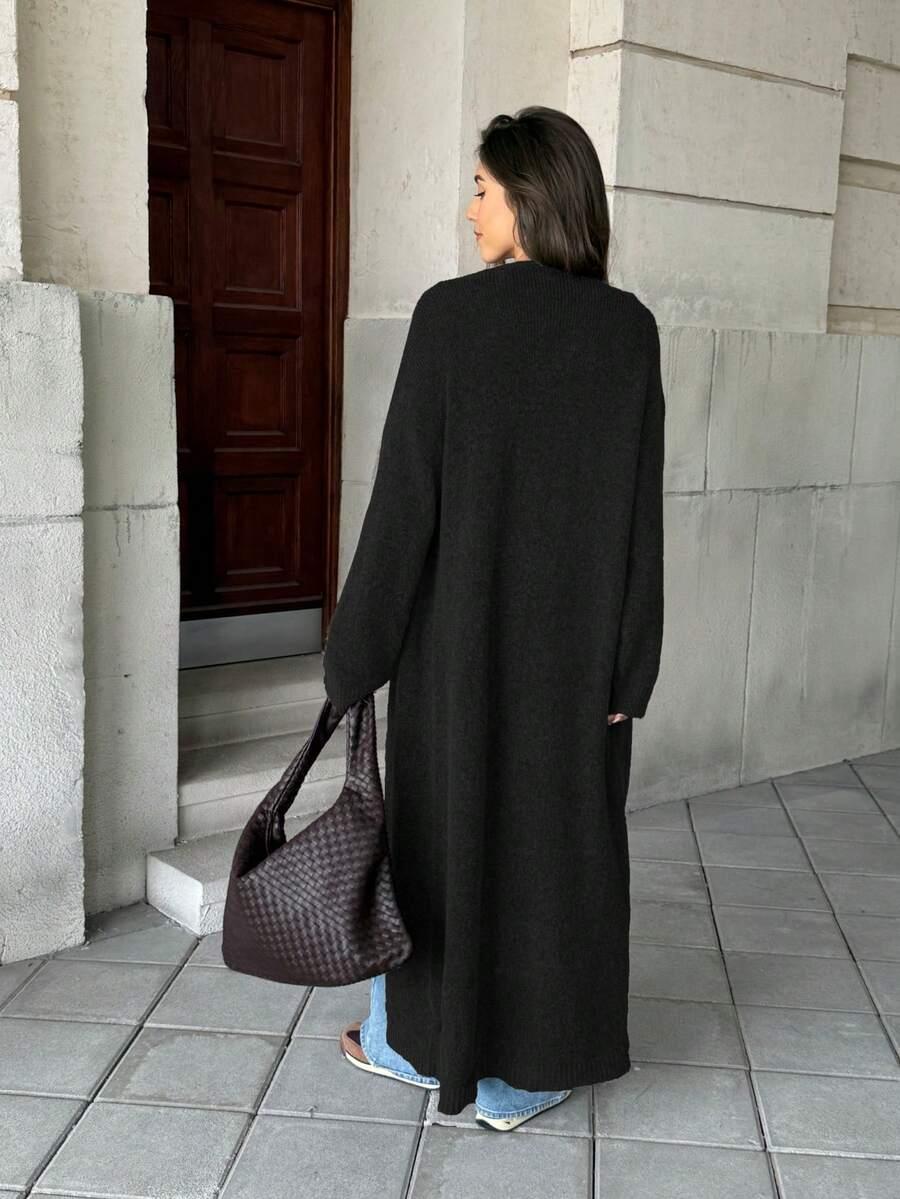 CZARNY SWETER KARDIGAN