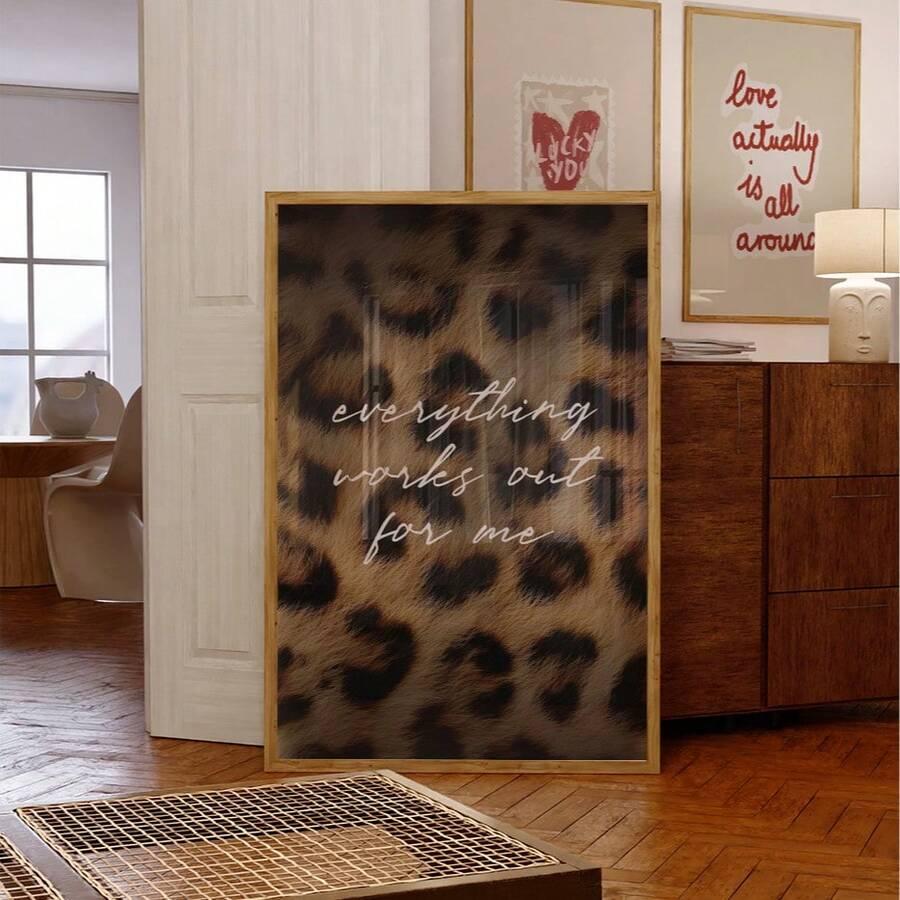 plakat animal print napis