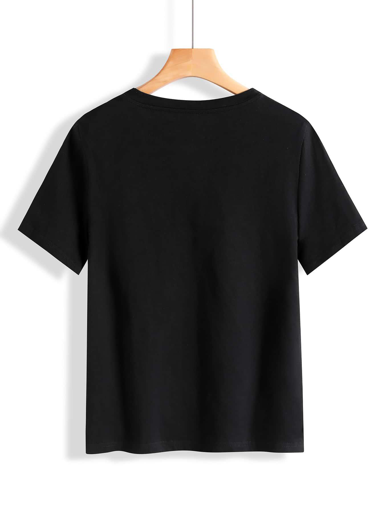 KLASYCZNY CZARNY T-SHIRT