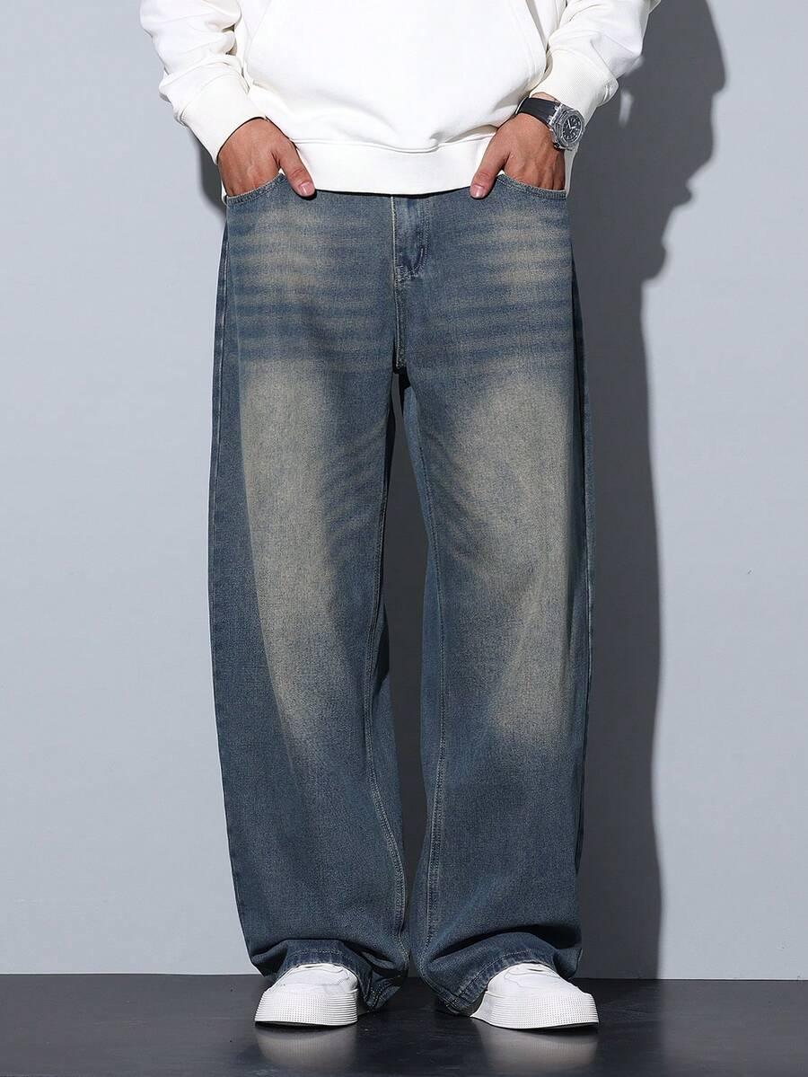 szare spodnie jeans