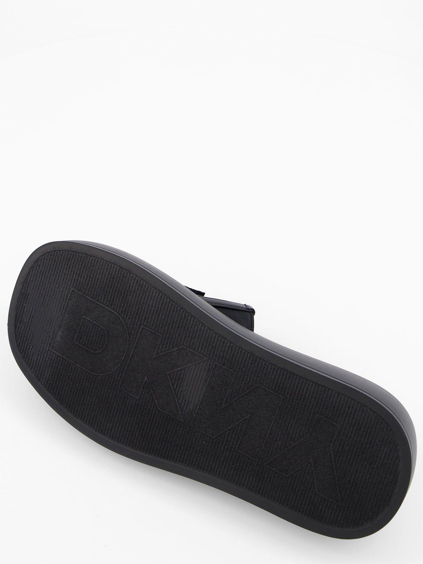 DKNY KLAPKI NA PLATFORMIE Z LOGO K2500541