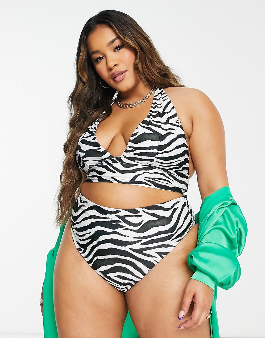 DÓŁ OD BIKINI ZEBRA PRINT