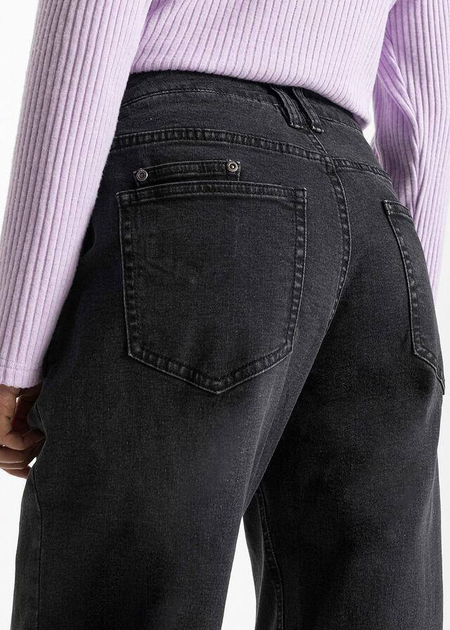 CZARNE SPODNIE JEANS 
