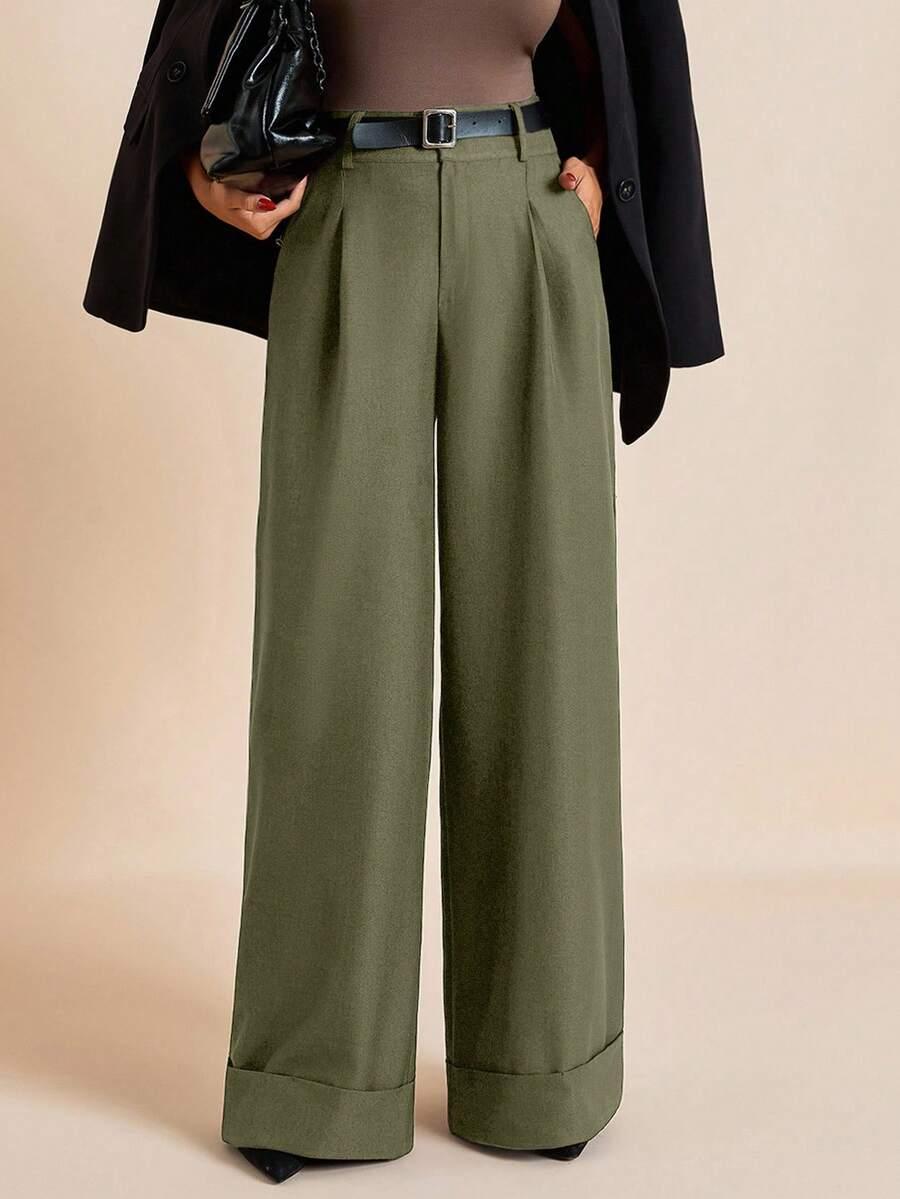 zielone spodnie casual