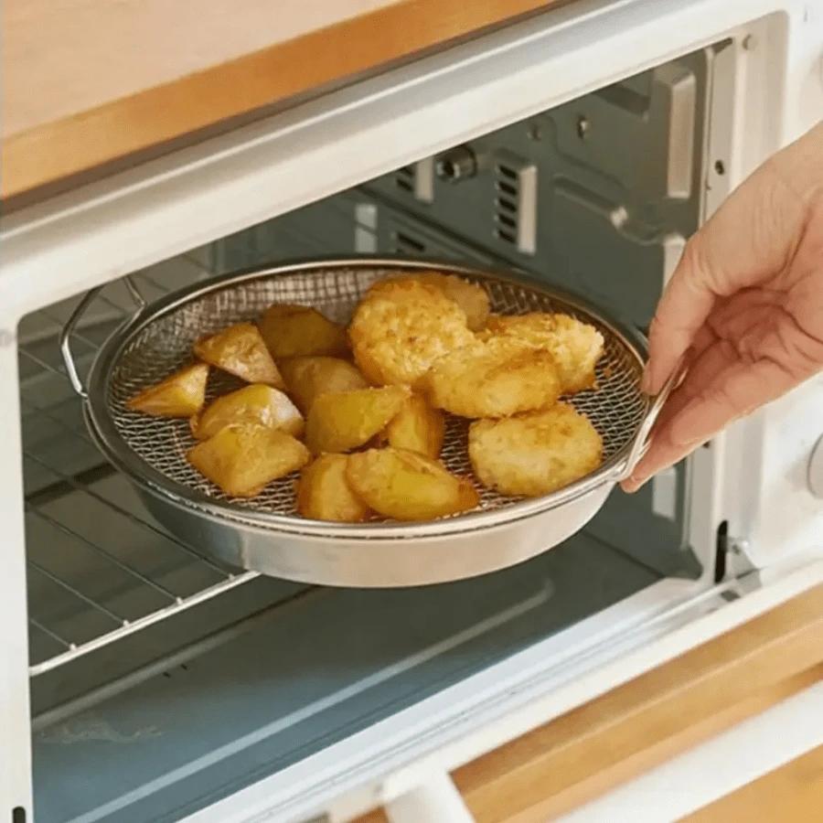 zestaw metalowe sitko miska