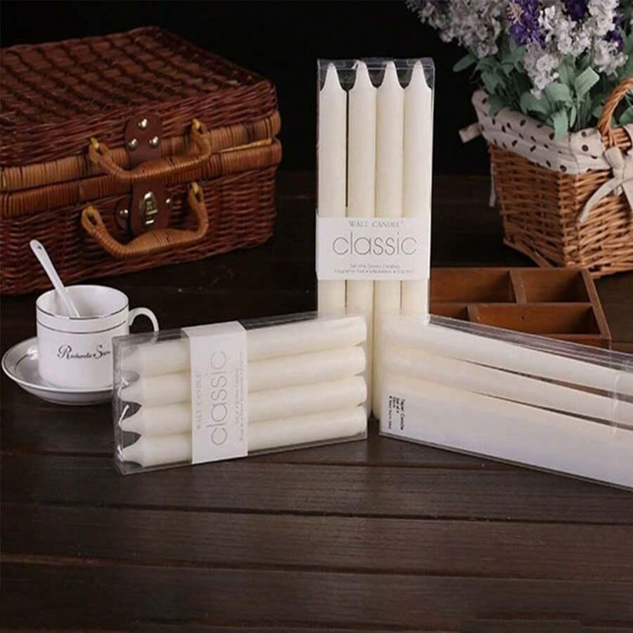 biała świeca 4-pack