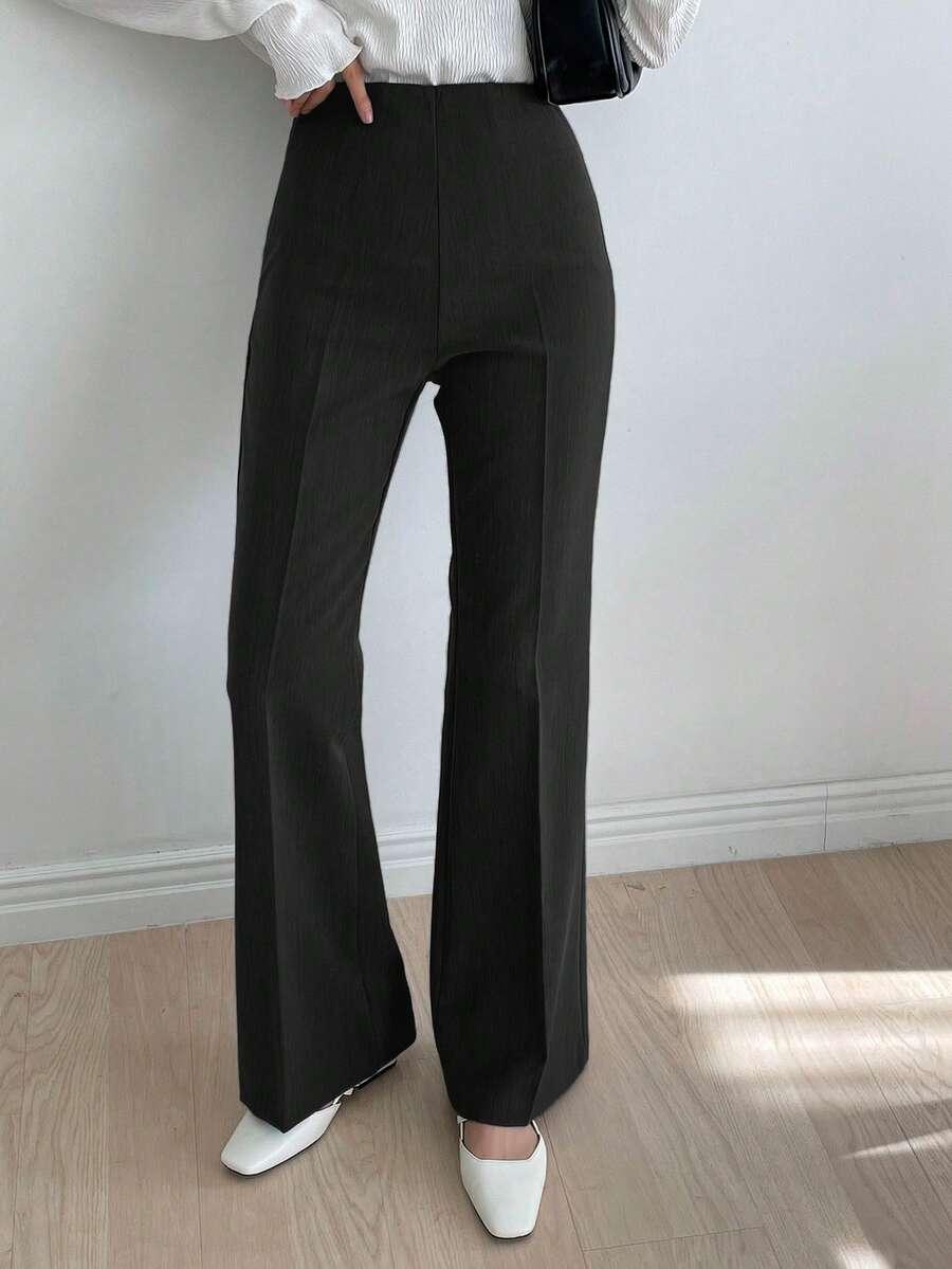 CZARNE ELEGANCKIE SPODNIE