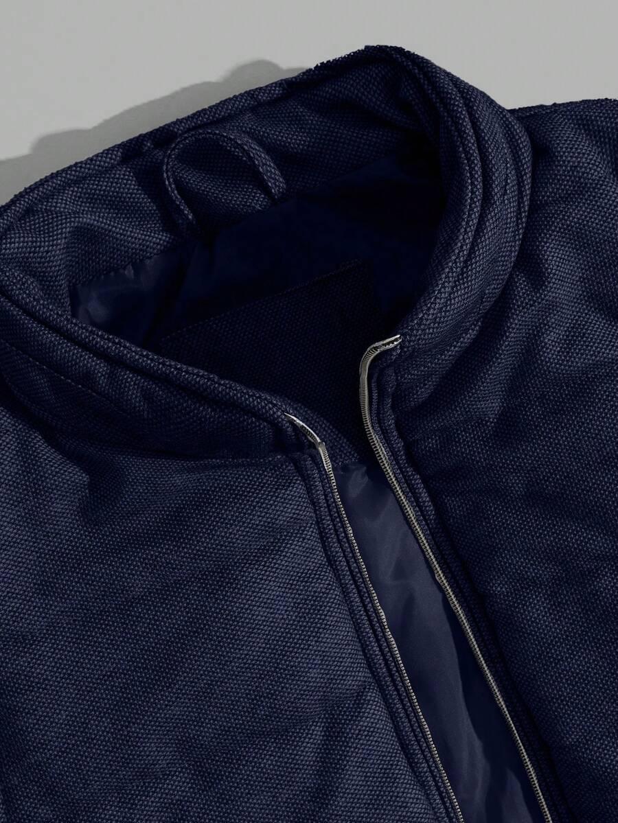 granatowa kamizelka zip