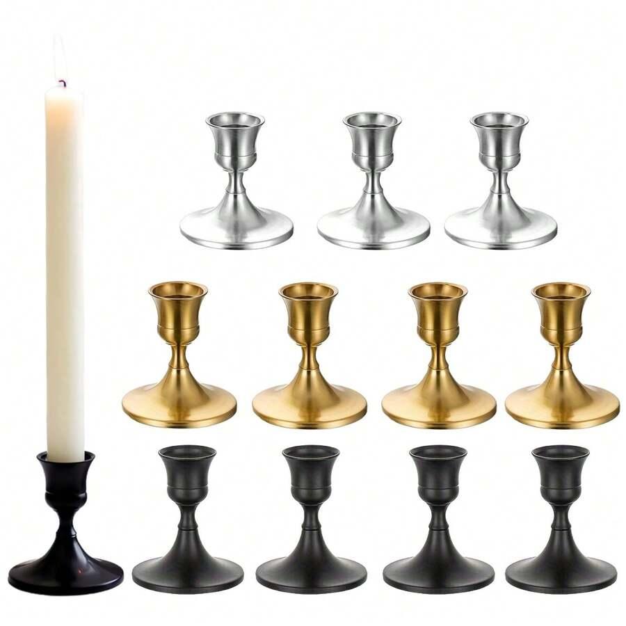 srebrny świecznik 2-pack
