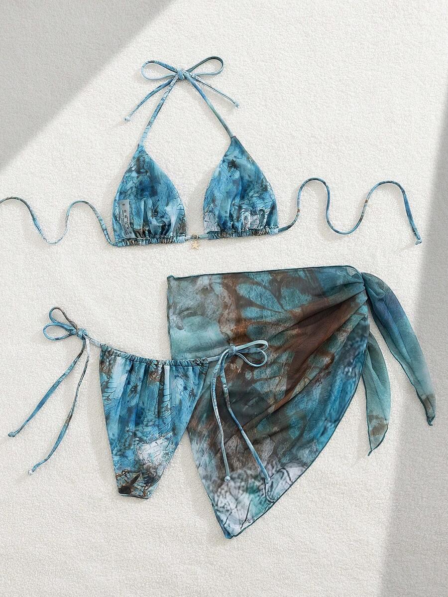 dół od bikini spódnica komplet