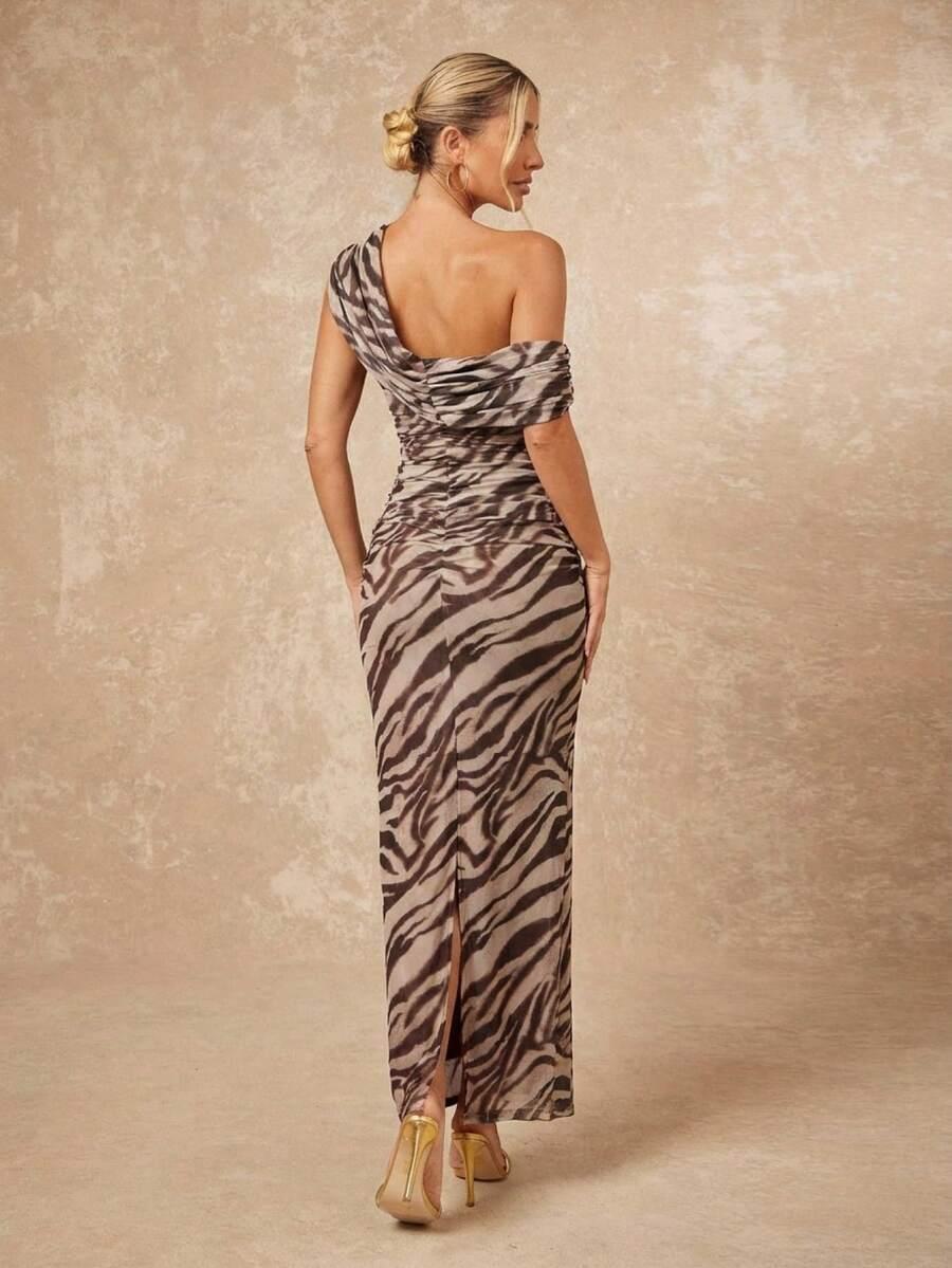 SUKIENKA MAXI ANIMAL PRINT