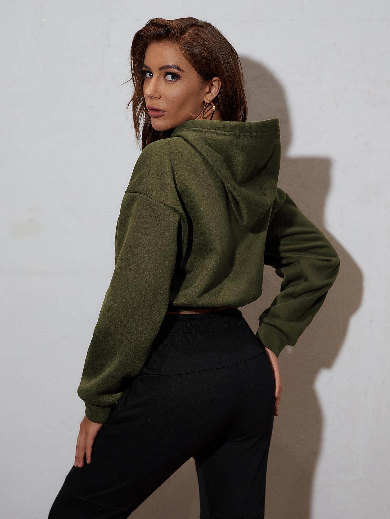 ZIELONA BLUZA KAPTUR