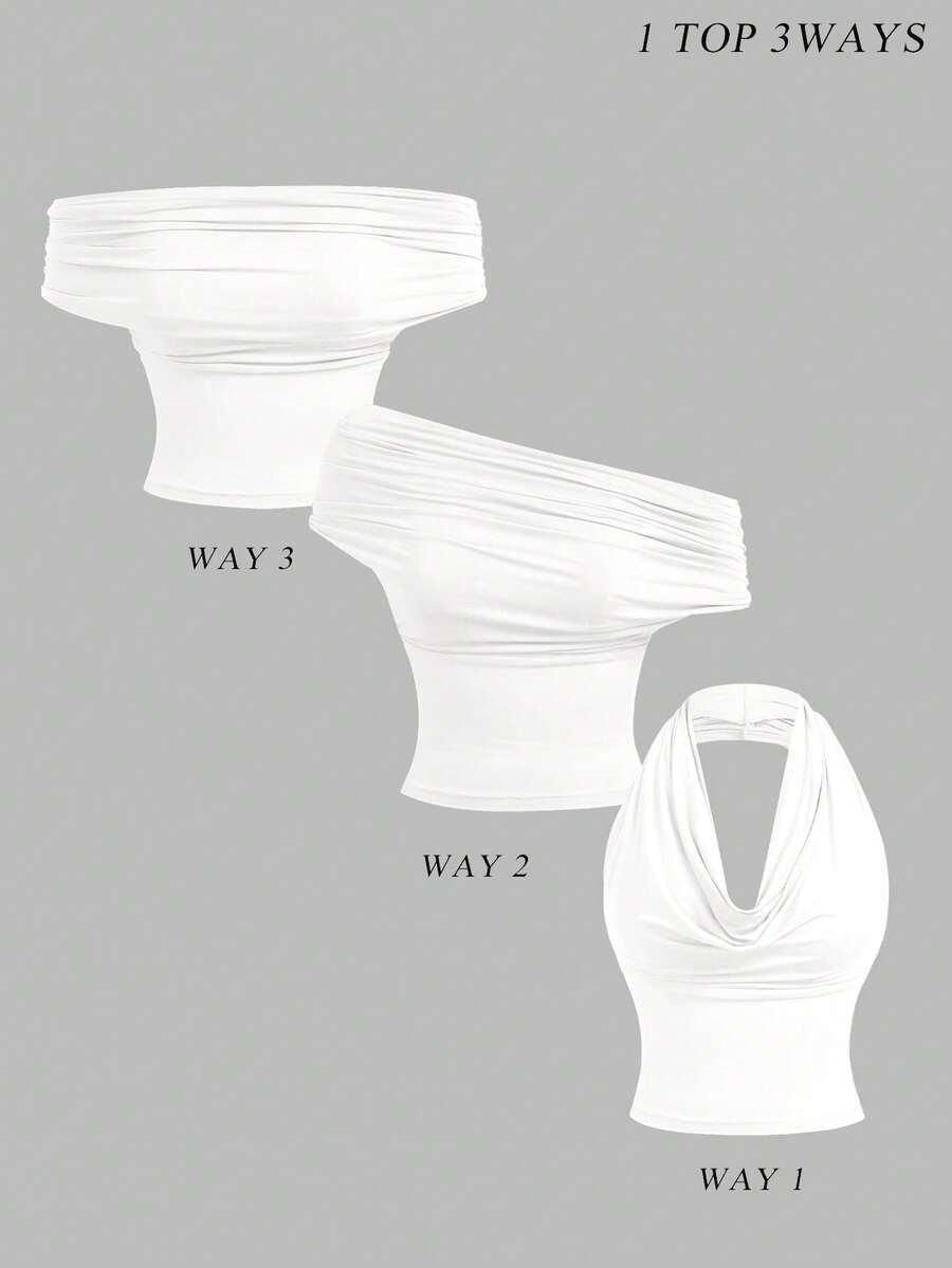 biały top basic