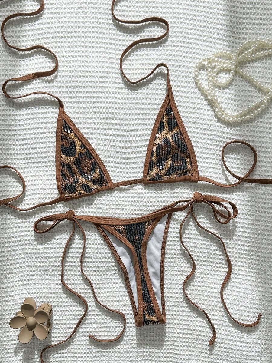 dół od stroju kąpielowego animal print