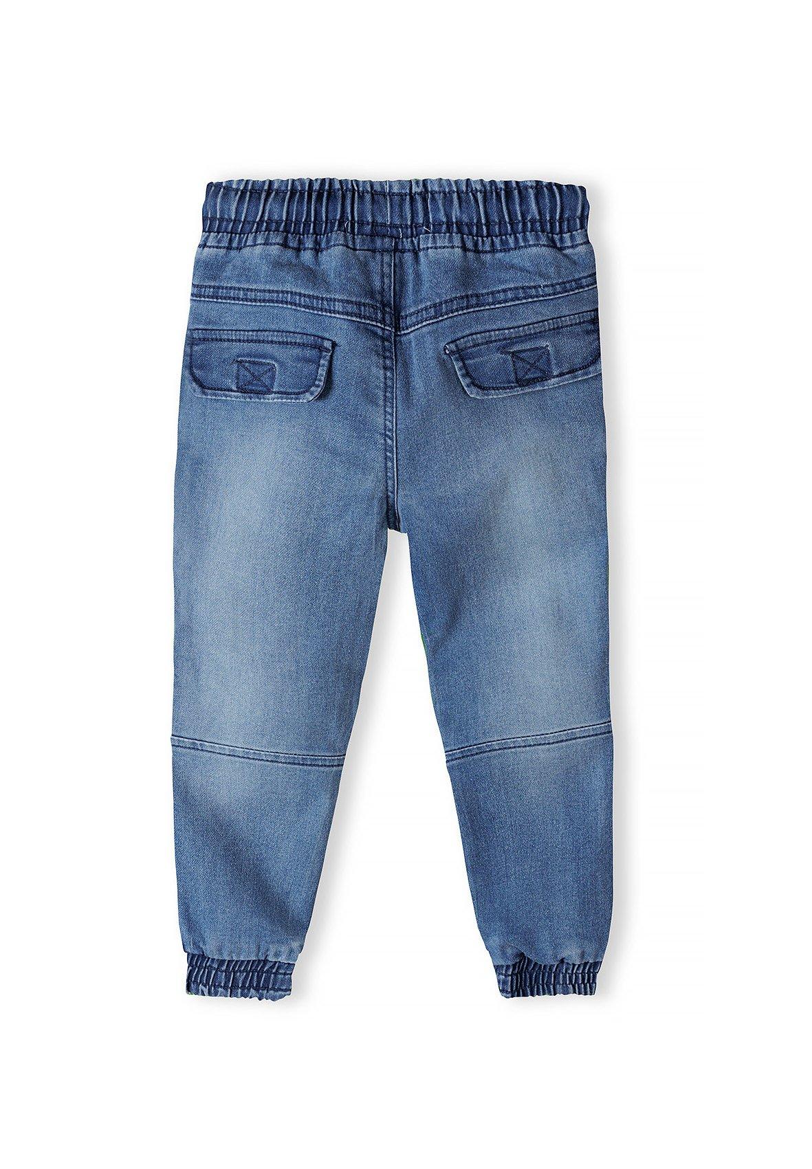 przecierane spodnie bojówki jeans cargo 
