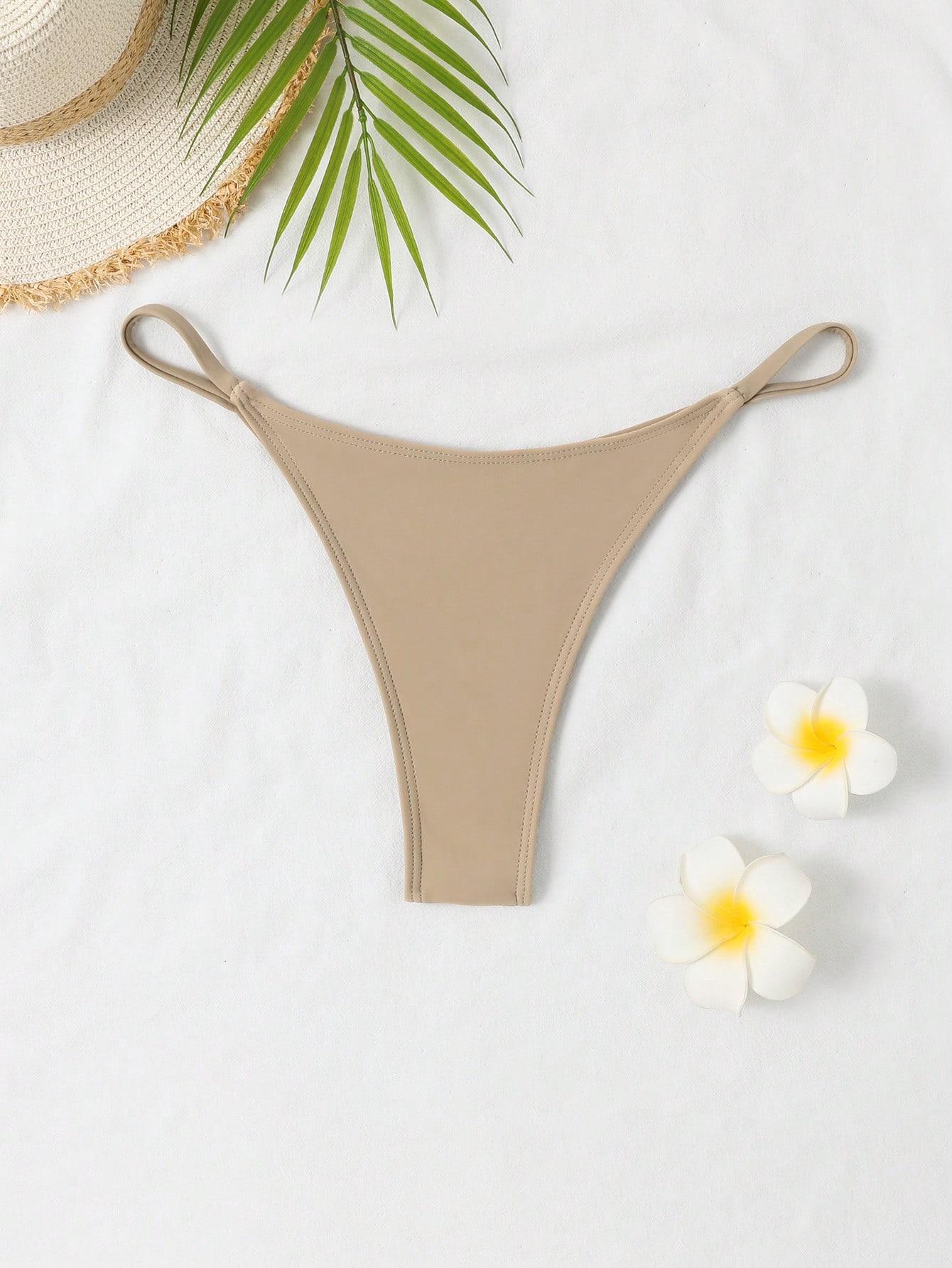 beżowy dół od bikini