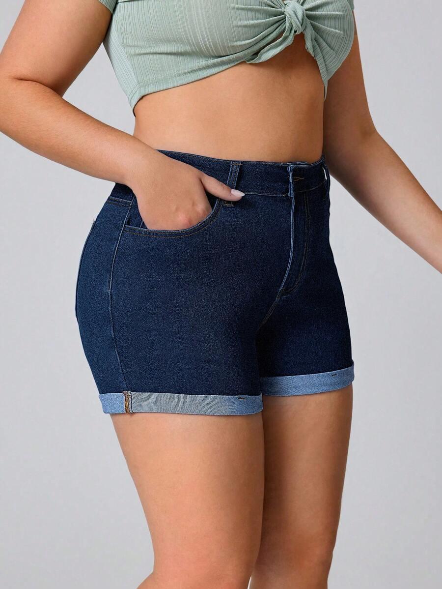 krótkie spodenki jeans