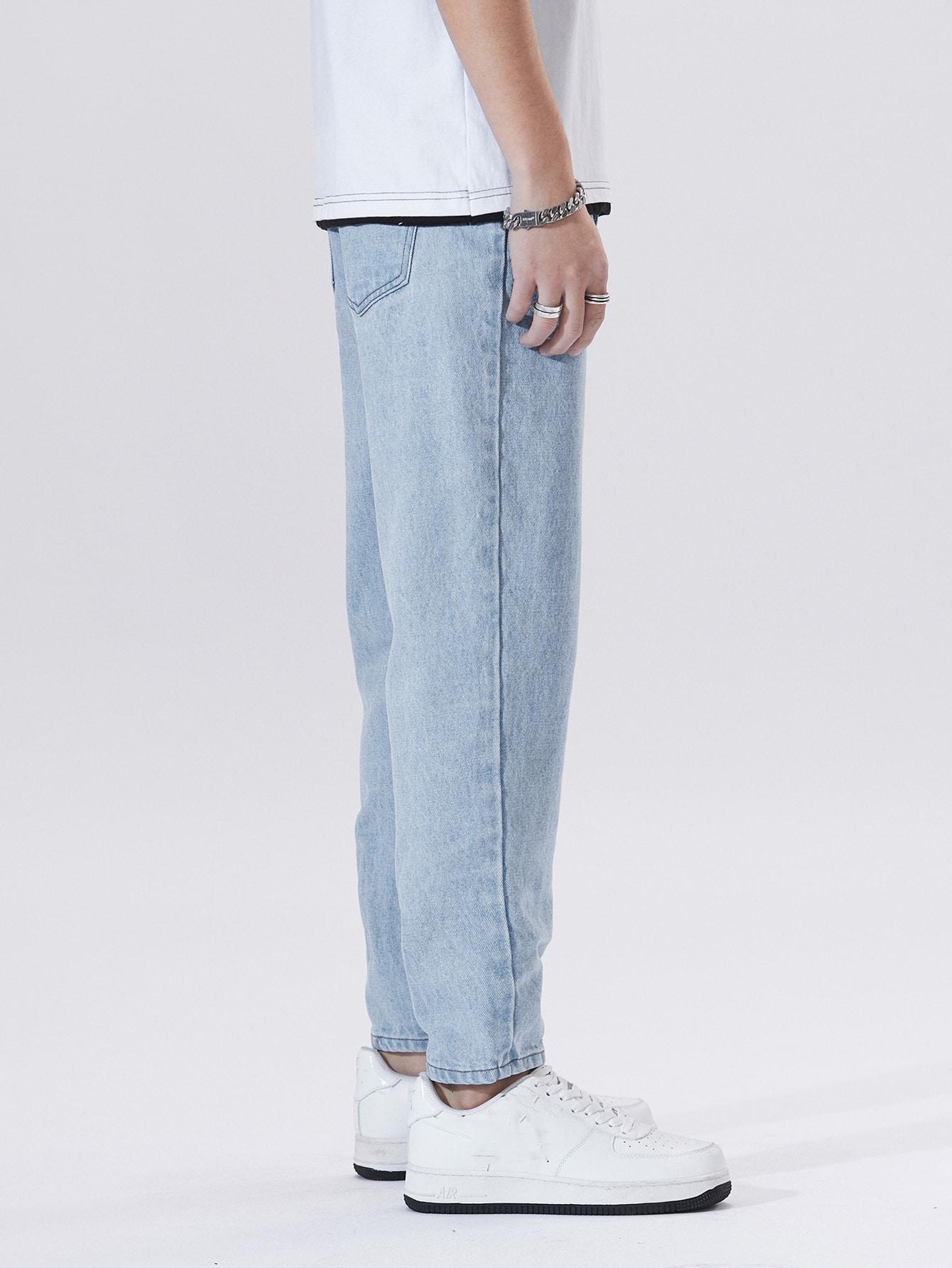 NIEBIESKIE SPODNIE JEANS