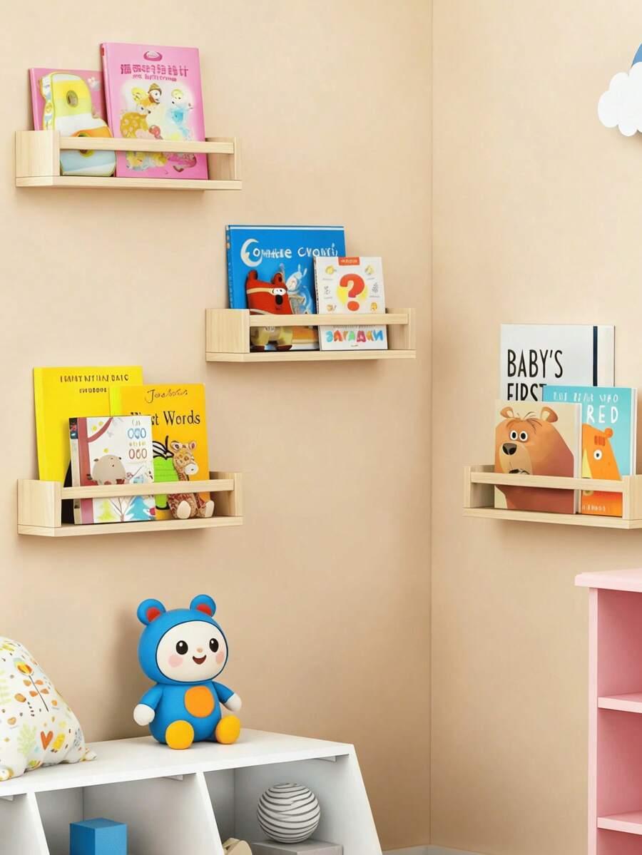 DREWNIANA WISZĄCA PÓŁKA 3-PACK