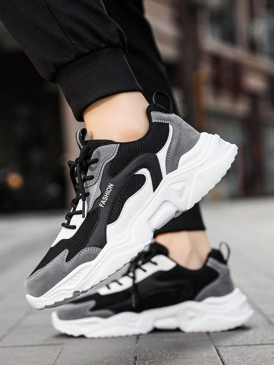 CZARNE SZNUROWANE BUTY SPORTOWE