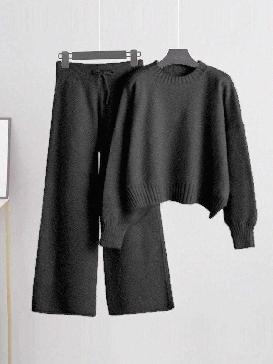 SWETER SPODNIE KOMPLET