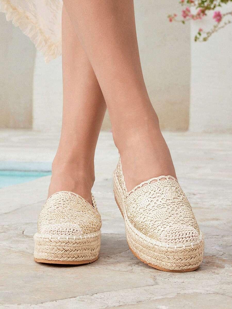 złote espadryle platforma
